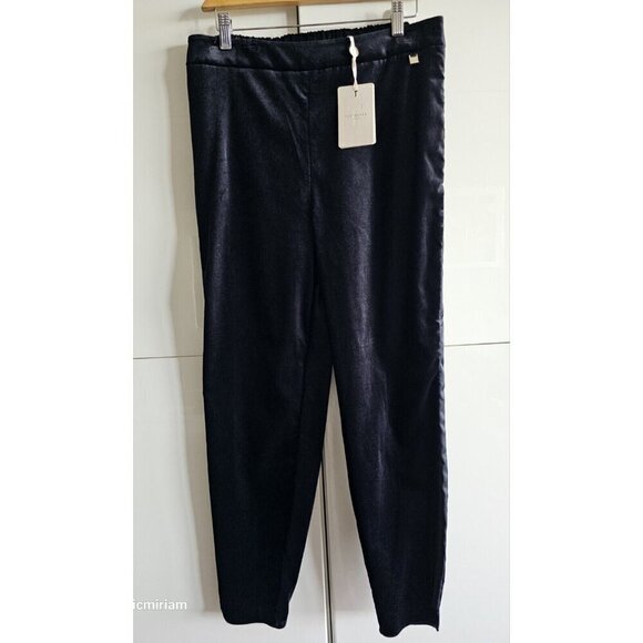BNWT Ted Baker London Curved Hem Velvet Jogger - Picture 2 of 13